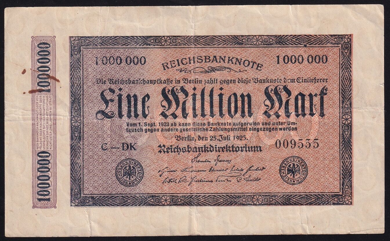 Almanya 1000000 Mark 1923 Temiz