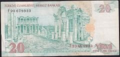 8.Emisyon 20 YTL F90 678933 Çok Temiz