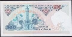 7.Emisyon 2.Tertip 500 Lira D04 326566 Çil