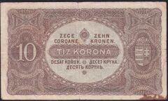 Macaristan 10 Korona 1920 Temiz