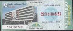 2005 9 Şubat Çeyrek Bilet - G Serisi