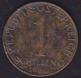 Avusturya 1 Şiling 1980