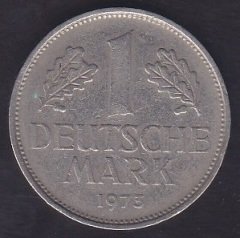 ALMANYA 1 MARK 1973 G SERİSİ ÇOK TEMİZ eski kağıt para değerleri