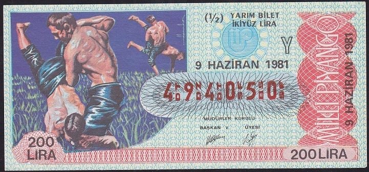 1981 9 Haziran Yarım Bilet - Y Serisi