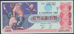 1981 9 Haziran Yarım Bilet - Y Serisi