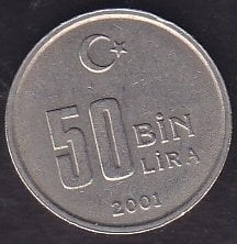 2001 Yılı 50 Bin Lira