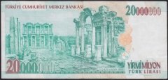 7.Emisyon 20 000 000 Lira C14 532014 Çok Temiz +