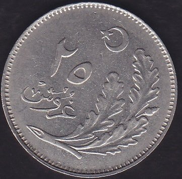 1928 YILI 25 KURUŞ ÇİLALTI