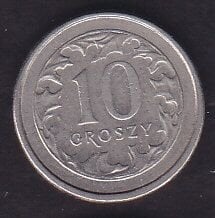 Polonya 10 Groszy 1991