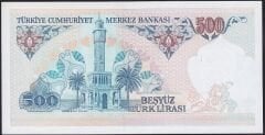 7.Emisyon 2.Tertip 500 Lira D04 326560 Çil