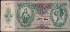 Macaristan 10 Pengo 1936 Çok Temiz+