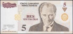 8.Emisyon 5 YTL B43 227555 Çil