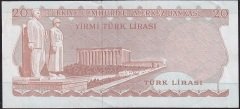 6.Emisyon 3.Tertip 20 Lira F61 755408 Çok Çok Temiz