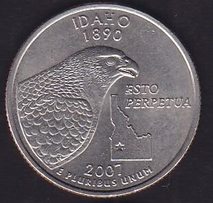 Amerika Çeyrek Dolar 2007 Hatıra İdaho