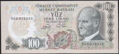 6.Emisyon 2.Tertip 100 Lira G03 925433 Çok Temiz+