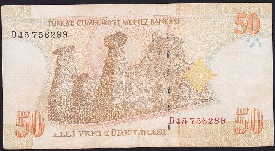 8.Emisyon 50 YTL D45 756289 Çok Temiz+