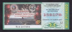 2007 19 HAZİRAN ÇEYREK BİLET