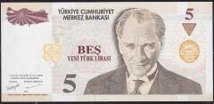 8.Emisyon 5 YTL B43 227999 Çil