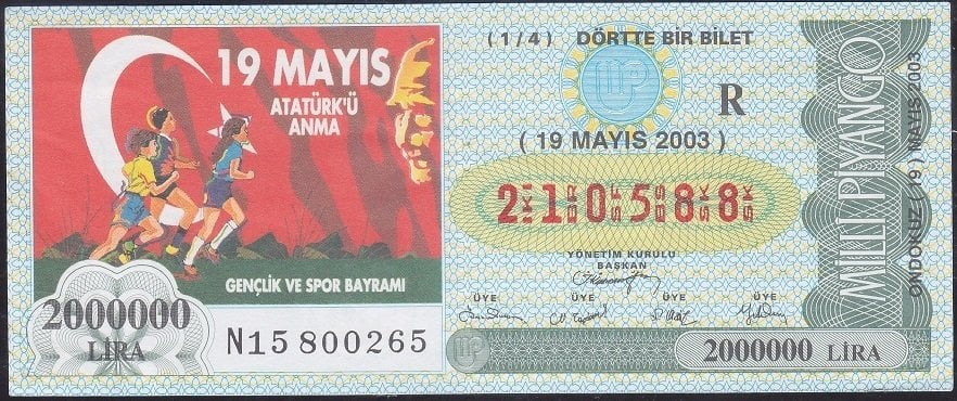 2003 19 Mayıs Çeyrek Bilet - R Serisi