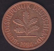 Almanya 1 Pfennig 1984 F