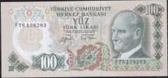 6.Emisyon 2.Tertip 100 Lira F76 128283 Çilaltı Çil
