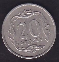 Polonya 20 Groszy 1992