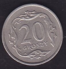 Polonya 20 Groszy 1992