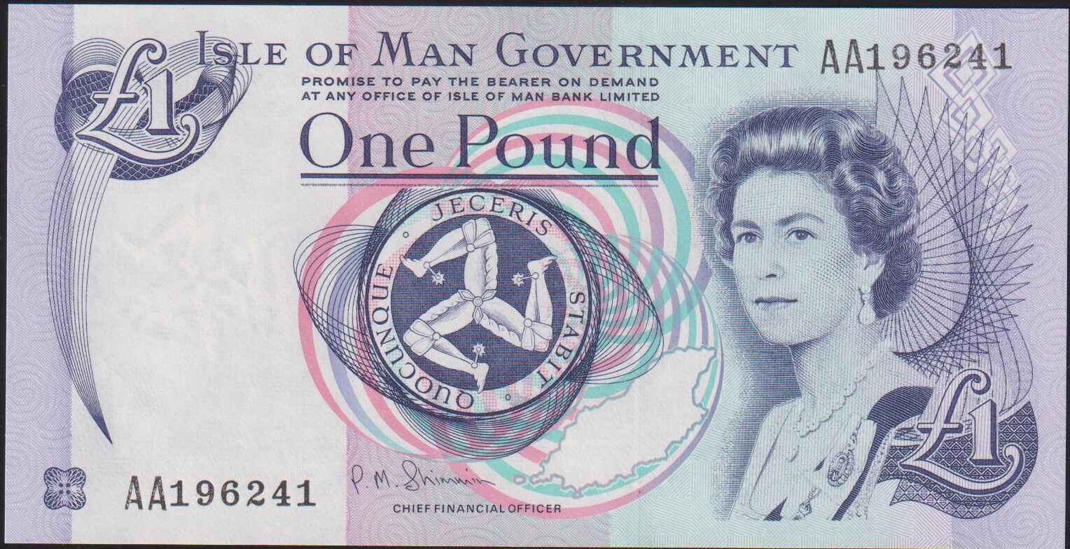 Man Adası 1 Pound 2009 Çil Pick 40c