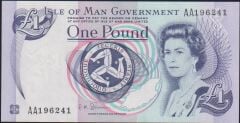 Man Adası 1 Pound 2009 Çil Pick 40c