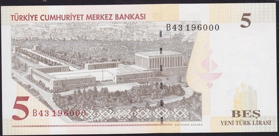8.Emisyon 5 YTL B43 196000 Çil