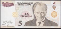 8.Emisyon 5 YTL B43 196000 Çil