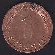 Almanya 1 Pfennig 1984 G