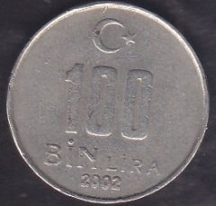 2002 Yılı 100 Bin Lira