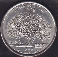 Amerika Çeyrek Dolar 1999 Hatıra Connecticut
