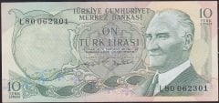 6.Emisyon 2.Tertip 10 Lira L80 062301 Çilaltı