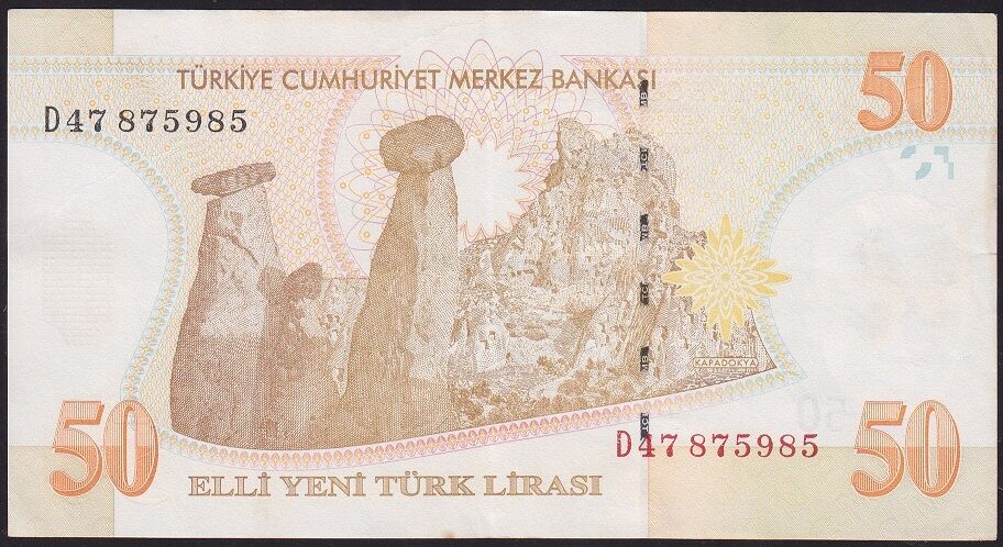 8.Emisyon 50 YTL D47 875985 Çok Temiz+