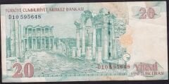 8.Emisyon 20 YTL D10 595648 Çok Temiz+