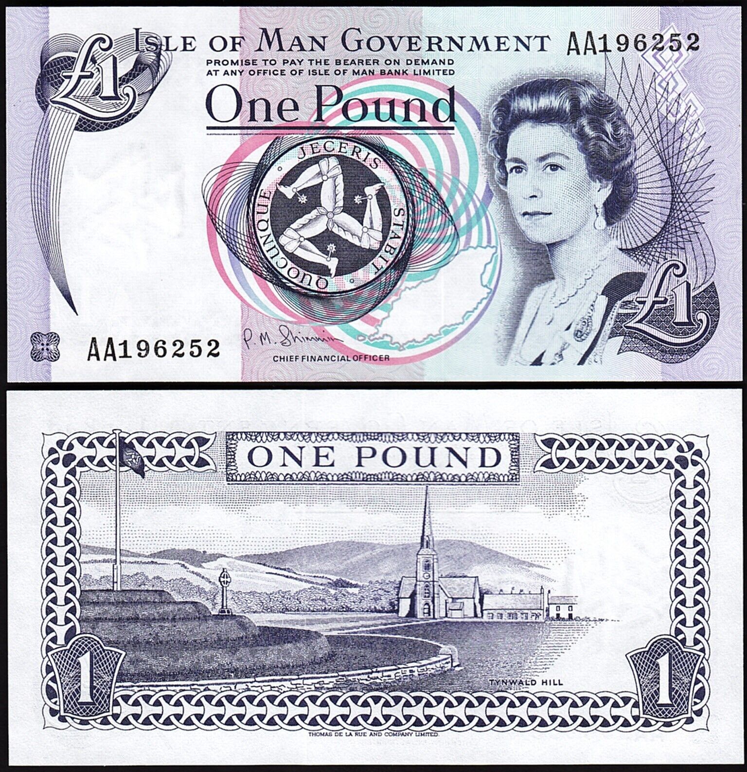 Man Adası 1 Pound 2009 Çilaltı Çil Pick 40c