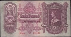 Macaristan 100 Pengo 1930 Çok Temiz+