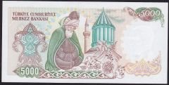 7.Emisyon 3.Tertip 5000 Lira E74 289644 Çil