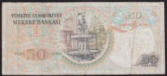 6.EMİSYON 1.TERTİP 50 LİRA A83 417099 ÇOK TEMİZ