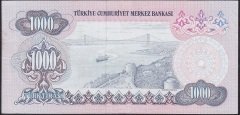6.EMİSYON 1.TERTİP 1000 LİRA B85 359459 ÇÇT (YIKAMA VAR)
