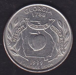 Amerika Çeyrek Dolar 1999 Hatıra Georgia