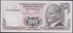6.EMİSYON 1.TERTİP 50 LİRA H13 060555 ÇİLALTI ÇİL