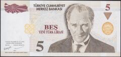 8.Emisyon 5 YTL A74 464666 Çil
