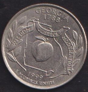 Amerika Çeyrek Dolar 1999 P Hatıra Georgia