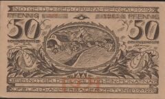 Almanya 50 Pfennig Notgeld 1921 Çil Filigranlı