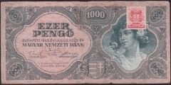 Macaristan 1000 Pengo 1945 Çok Temiz