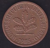 Almanya 1 Pfennig 1985 G