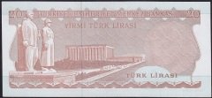6.Emisyon 3.Tertip 20 Lira F50 770361 Çilaltı Çil